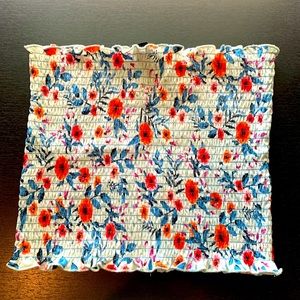 Floral kindly cropped tube top